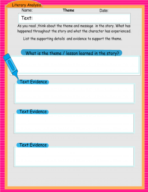 Distance Learning- Literary Analysis with Interactive Graphic Organizers using Google Slides